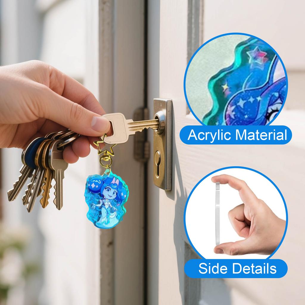 Akryl Nøkkelring Anheng Student Skoleveske Søt Dekorasjon Liten Gave