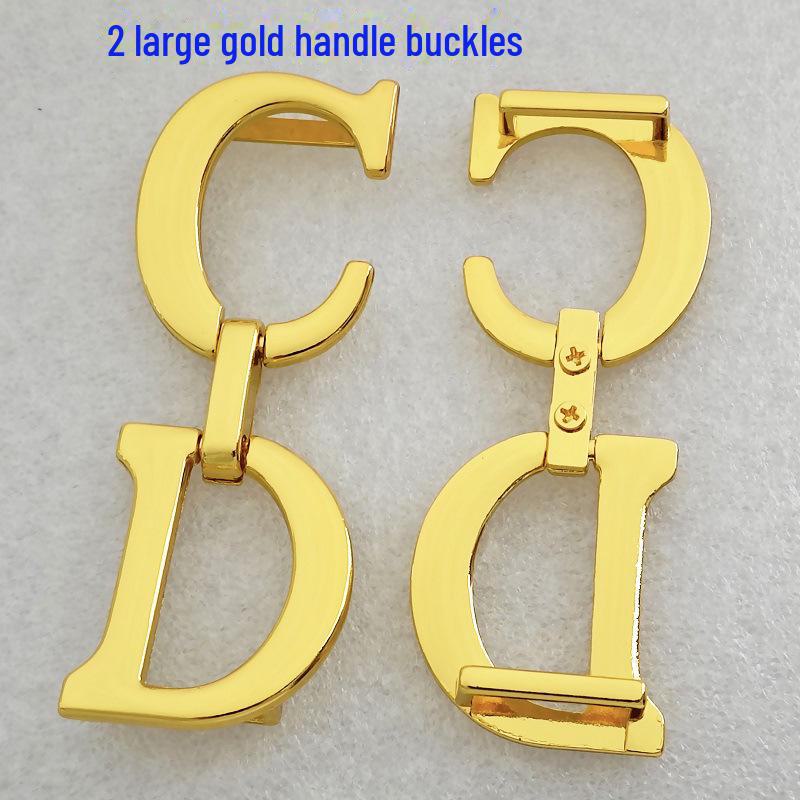 D-Shaped Pendant Buckle Spring Rod Handle Set for Saddle Bags