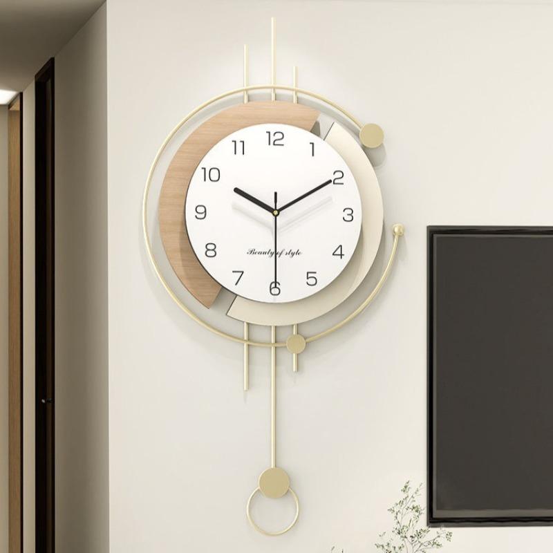 Decorative Wall Clock Modern Mural Wall Watch Luxury Aesthetic Pendulum Clocks Minimalist Silent Elegant Living Room Watches