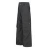 Unisex Streetwear Cargo Pants Wide Leg Straight Fit Cotton Blend Workwear Trousers Gray