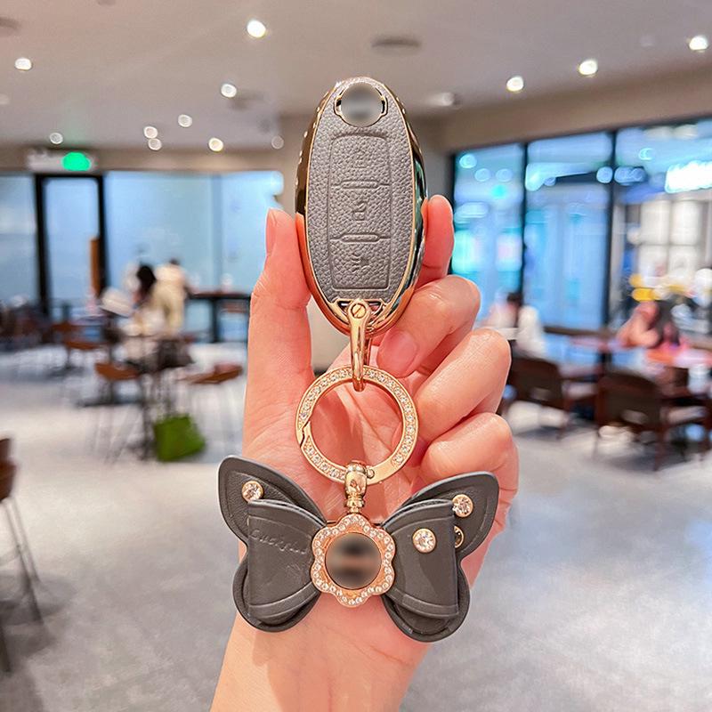 Nissan Key Cover for Sylphy, Teana, Qashqai, Kicks, Tiida, Murano, Bluebird – Car Key Shell Case for Women
