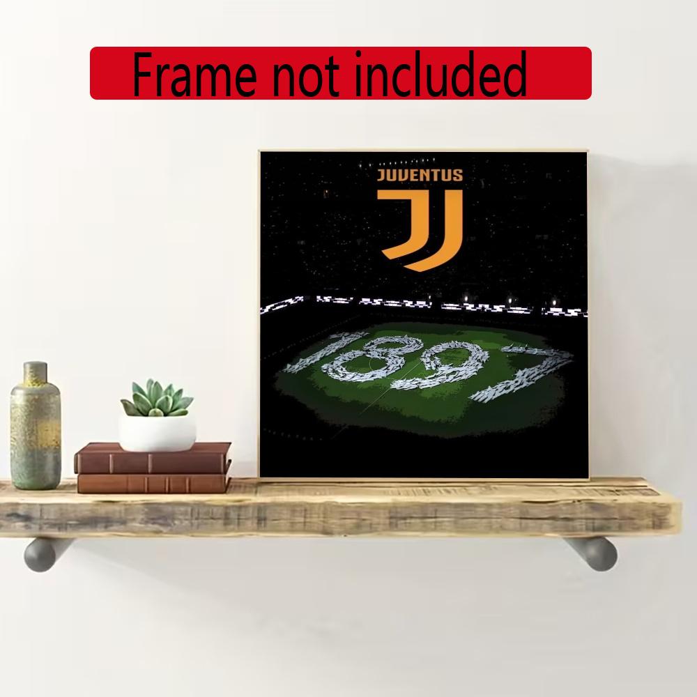 Juventus 5D Diamond Painting Round Diamond Rhinestones Mosaic Diamond Embroidery Wall Paintings Rhinestones Gift Frameless