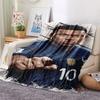 1 Stück Kylian Mbappe Muster Flanelldecke Geeignet für Alle Jahreszeiten für Heimdekoration Wärme und Komfort Geschenke Feiertagsgeschenk