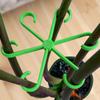 4Pcs Hanging Plant Stand Anti-Toppling Support Pole Plastic Hooks Fixator Flower Hydroponic Folding Fixed Garden Accessories