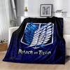 Cartoon A-Attack On Titan Printed Blankets Picnic Blanket Warm Flannel Blankets Home Bed Linings Blankets for Beds Birthday Gift