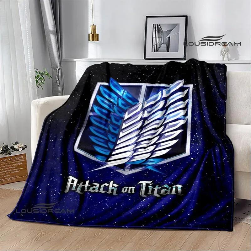 Cartoon A-Attack On Titan Printed Blankets Picnic Blanket Warm Flannel Blankets Home Bed Linings Blankets for Beds Birthday Gift