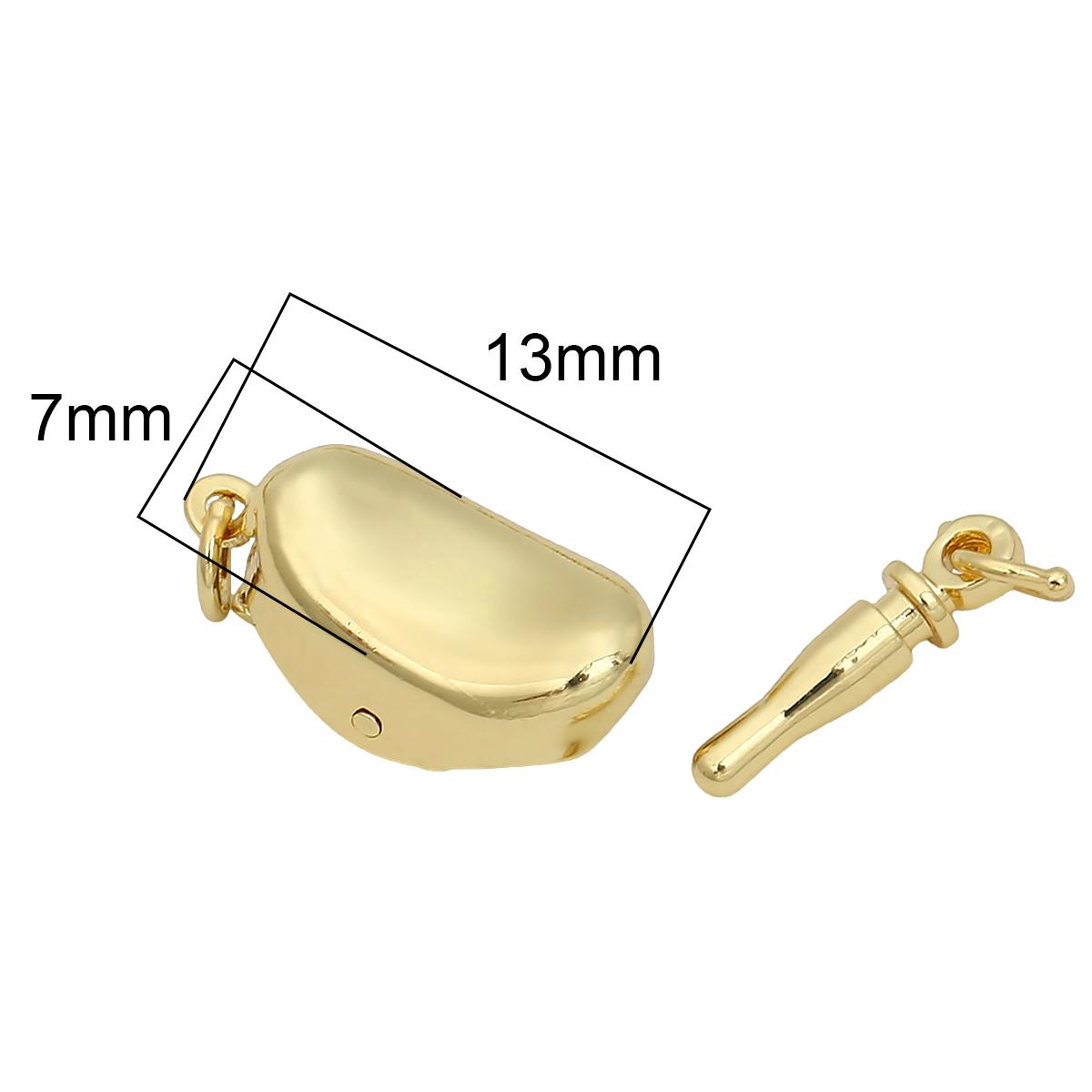 

Медная застежка-разъем для браслета и ожерелья DIY Изготовление ювелирных изделий 7x13mm