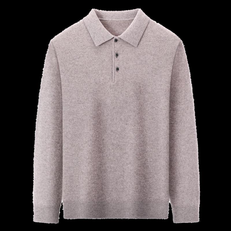 Hengyuanxiang Men's Thick Cashmere Pullover Sweater