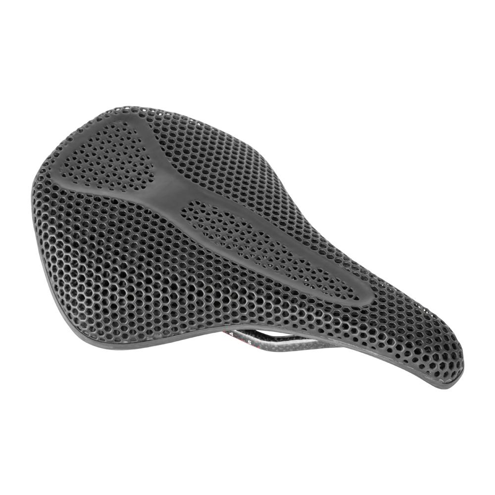 3D Printed Bicycle Saddle | Carbon Fiber Rail & Base - 207g Ultra Lightweight for Mountain/Road Bike Carbon Fiber+3D printed