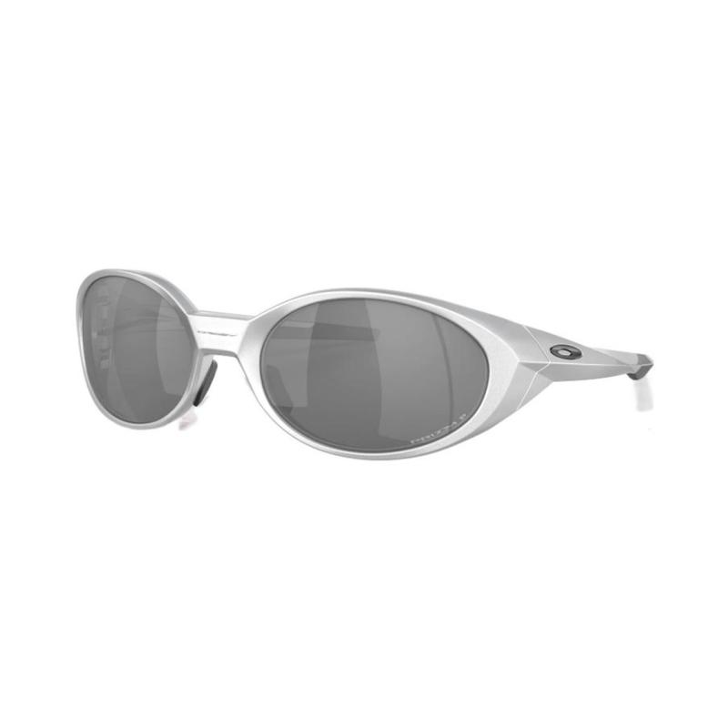 Oakley Eyejacket Redux Ii Irregular Temples Metallic Nylon Oval Sunglasses Men's Silver