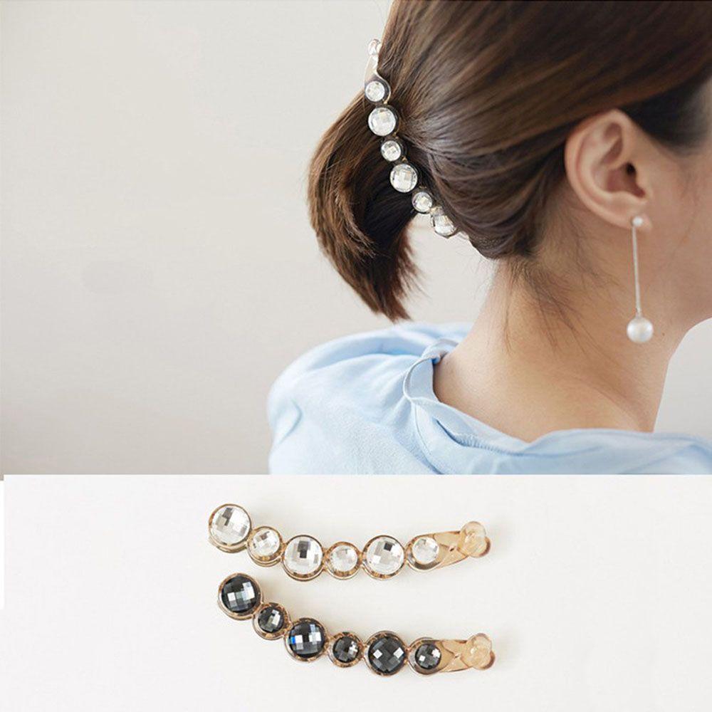 

Корейский стиль Кристалл однотонный цвет для девочек леди мода заколка для волос конский хвост заколка заколка для волос коготь