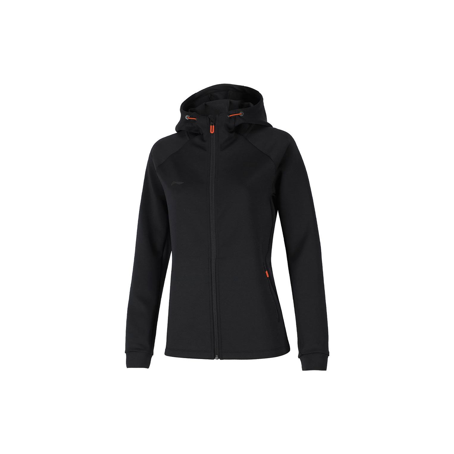 

Куртка женская Li Ning с капюшоном на молнии, с длинным рукавом, черная AWDSF16-FH9 L