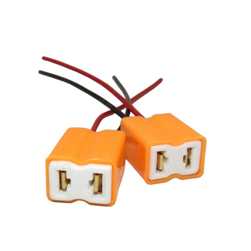 H4 H7 H8 H11 Bec far mașină priză ceramică releu lampă mufă cablu Carro Abto Coche Voiture Piese de automobile