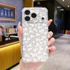 Applicable To iPhone15 Full Screen Floral Transparent Case Apple 16 Small Fresh Soft Girl Mobile Phone Case 17 All-inclusive Shock-proof Case