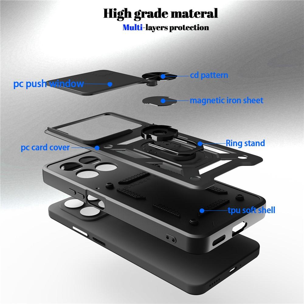 Case for X7d - TPU+PC, Black, With Stand
