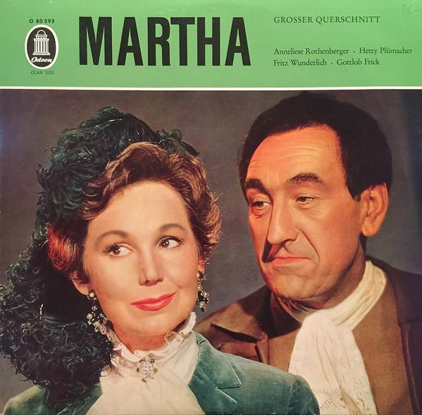 

LP Record ANNELIESE ROTHENBERGER HETTY PLM Friedrich von Flotow Martha Oder O80593 Odeon 1960 Germany Classical Used