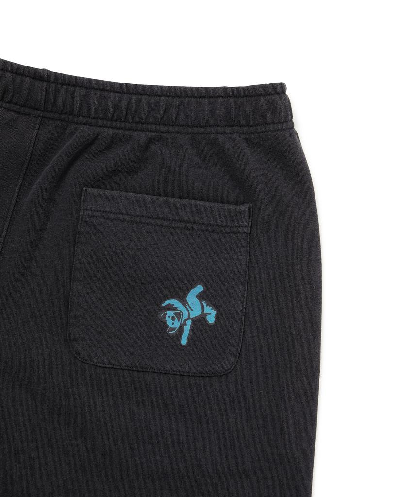 THISISNEVERTHAT Gd Ol Dancing Bears Washed Sweat Short Off Black