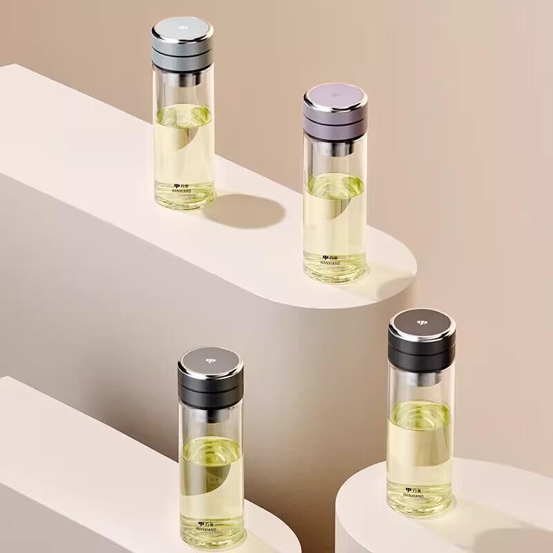 WANXIANG Single-Wall Glass Tea Infuser Bottle 520ml