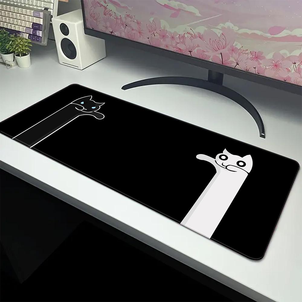 Large Kawaii Cute Cat XXL Mouse Pad Setup Gaming Accessories Mousepad Company Rubber Mouse Mat Desk Pad Mousepads 900x400mm