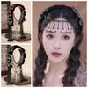 Korean Style Braid Flower Hair Hoop Exquisite Rhinestone Wide Hair Band Sweet Shiny Elegant Headband Ladies Hairpin