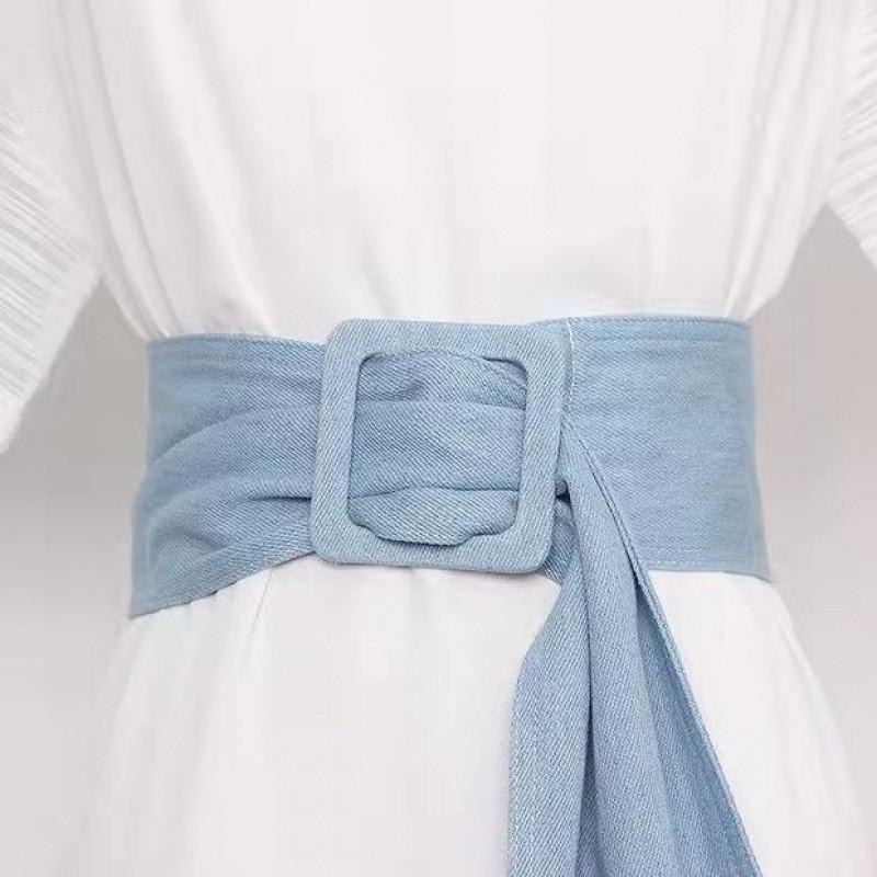 Stilvoller Damen-Denim-Taillengürtel für trendige, modische Outfits und Kleider