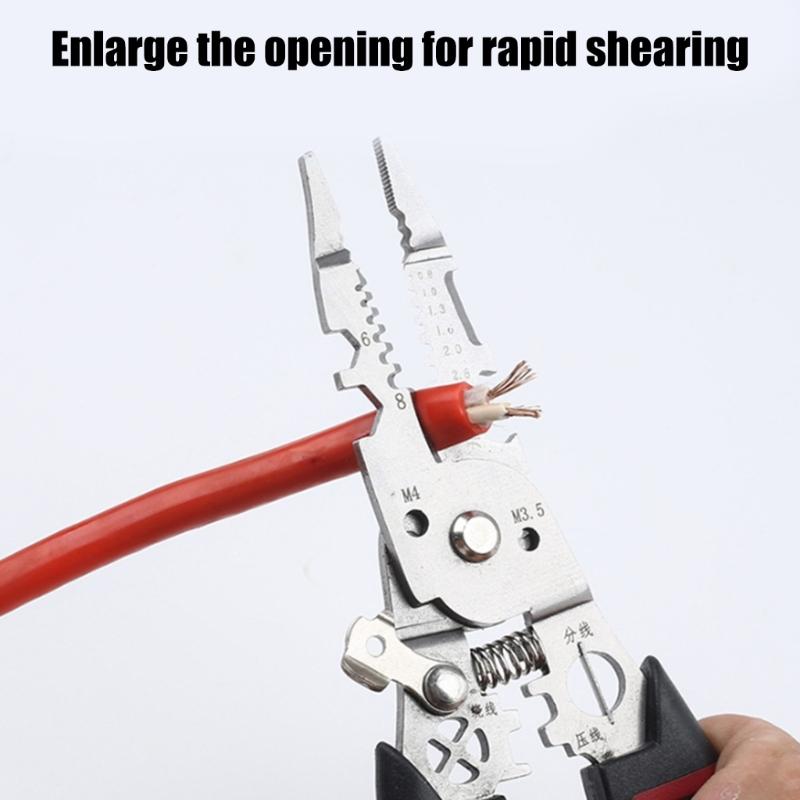 Durability 6Inch Electrician Tool Wire Stripper with Wire Stripping Crimping Functions With Ergonomic NonSlip Grip