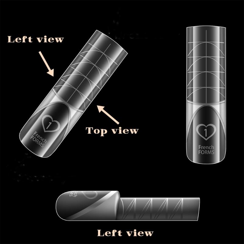 Nail Forms Nail Extension Kit  with Scale Lines Nail Mold Lightweight Natural ShapeManicure Tools for Daily Use