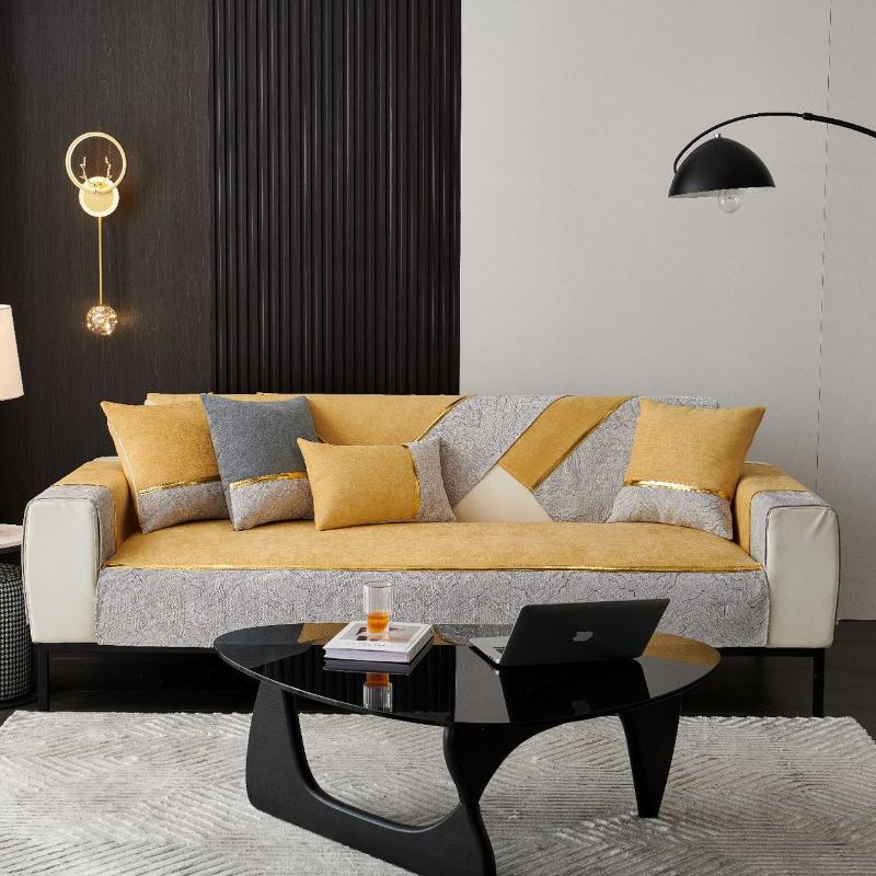 Luxury Chenille Sofa Cover Nordic Four Seasons Universal Anti-slip Sofa Cushion Home Living Room Decoration Sofa Towel Slipcover