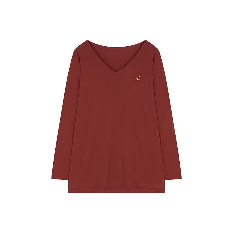 Women s Loose V-Neck Long Sleeve T-Shirt M
