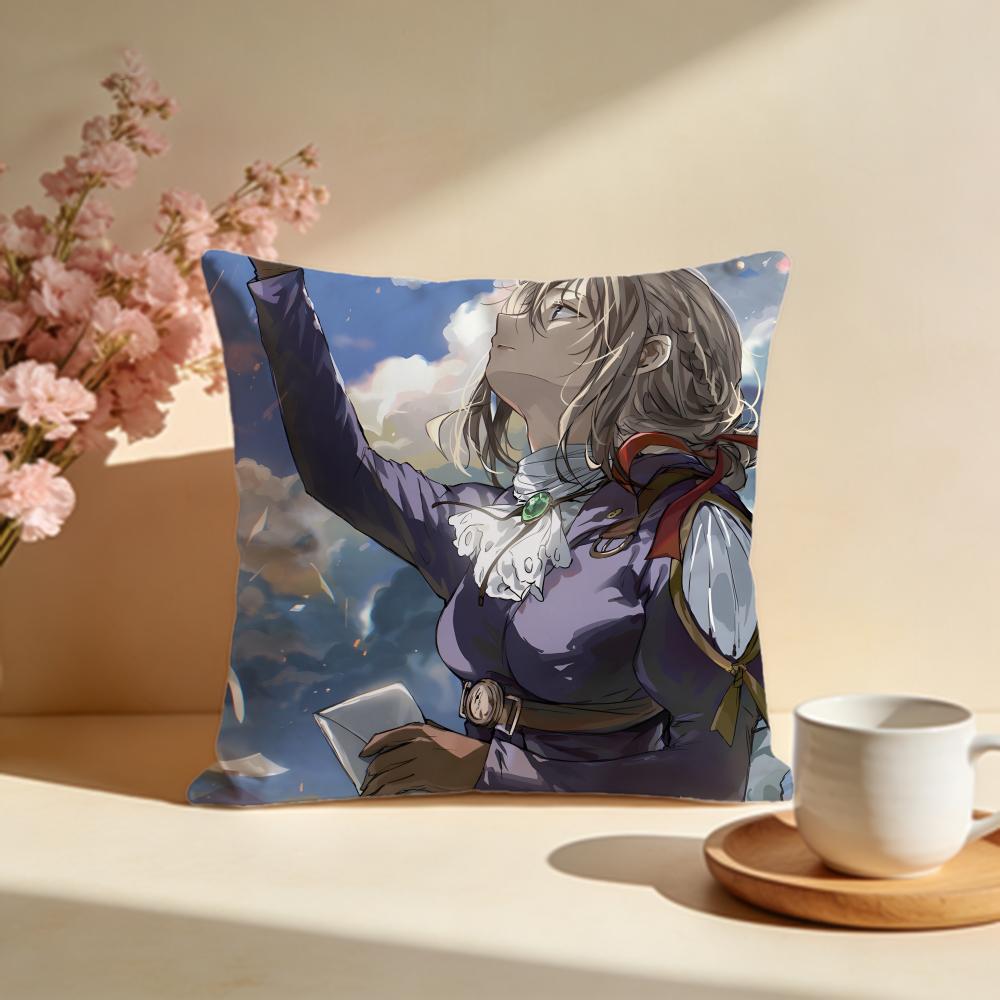 Stylish VViolet Evergardeniou Cushion Cover Stylish Washable Pillow Cover Ideal for Couch Bedroom Car Decoration