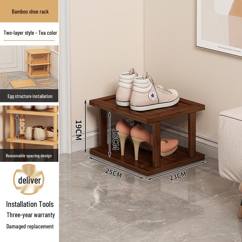 Kompakts daudzslāņu apavu plaukts priekšnamam un