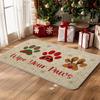 Wipe Your Paws Door Mat Winter Outdoor Rug Christmas Decorative Doormats Home Kitchen Entrance Rug Floor Front Door Mats Door