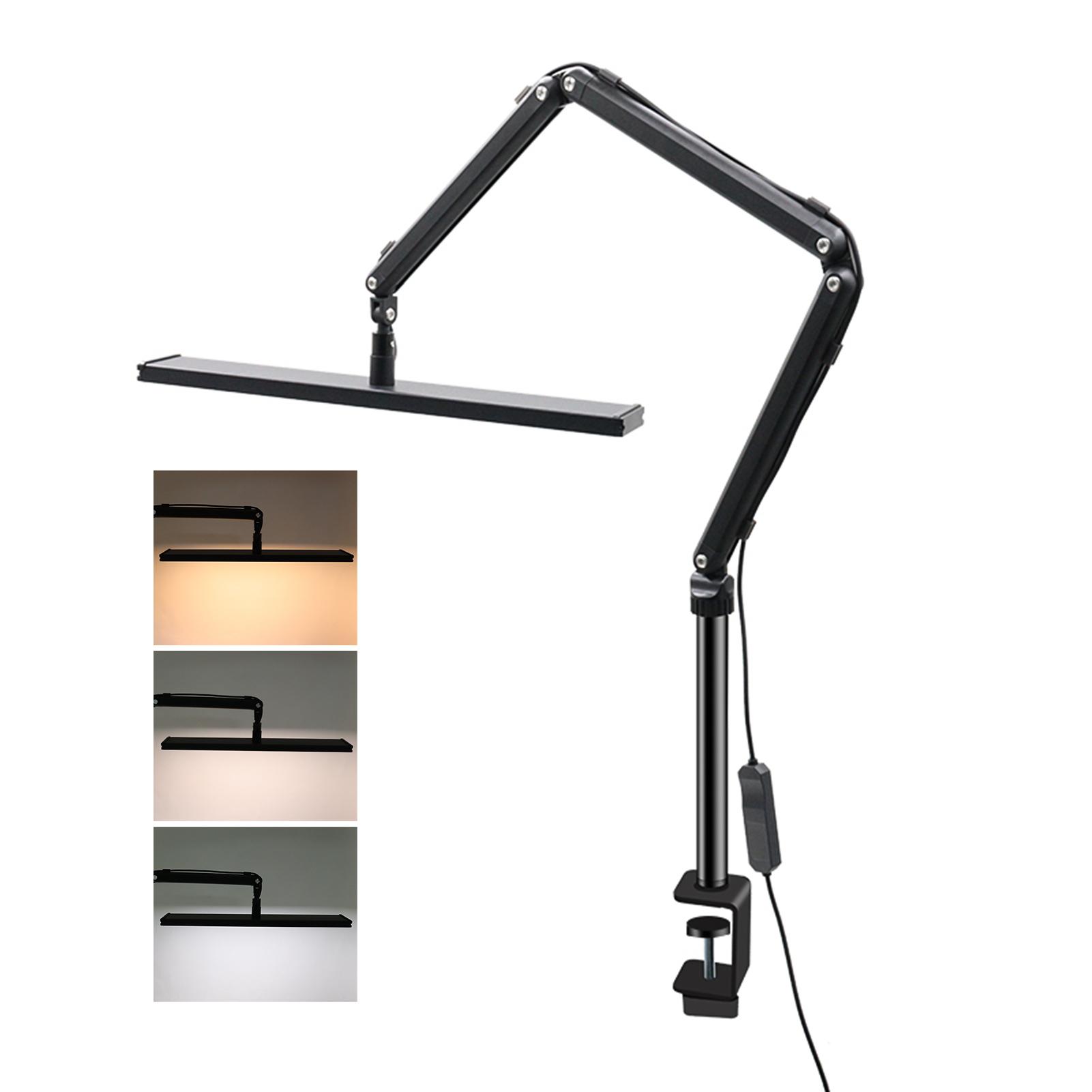 

Andoer Лампа для ресниц для мастера по наращиванию ресниц Гибкая настольная лампа с зажимом Светодиодная настольная лампа для маникюрного стола US Plug чёрный