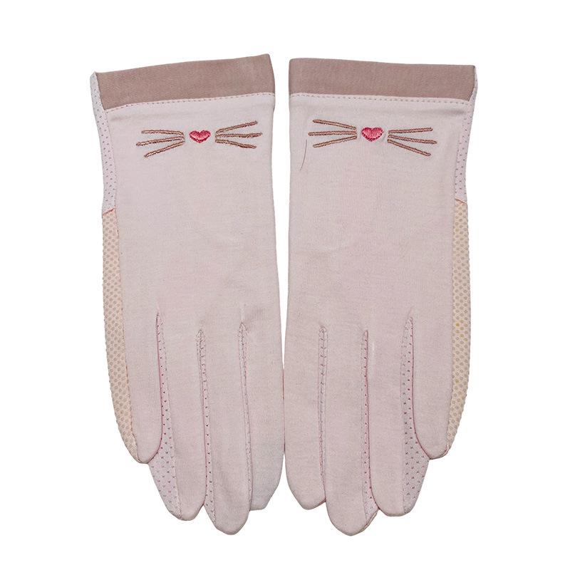 Women's Thin Cotton Summer Sun Protection Gloves - Outdoor, Cycling, Touchscreen, Driving, UV Shield