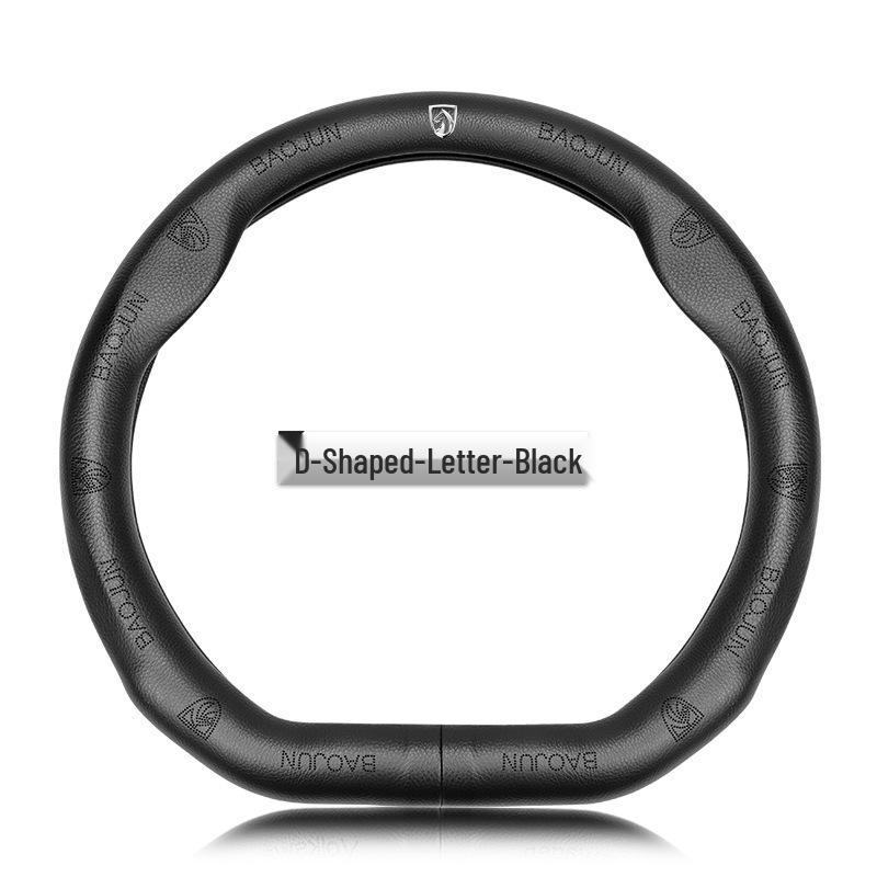 Genuine Leather Steering Wheel Cover for Baojun 730, 510, 530, 310W, 360, 560, 630