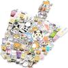 Pack of 100 Boba Stickers,Cute Bubble Tea Stickers, Vinyl Boba Tea Stickers, Milk Stickers