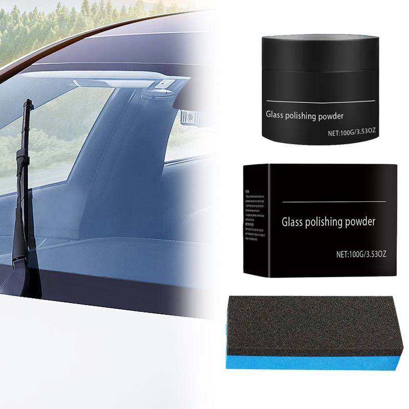 Car Glass Polishing Powder Automotive Windshield Scratch Remover Powder 100g Polishing Powder Car Scratch Repair Remove Powder