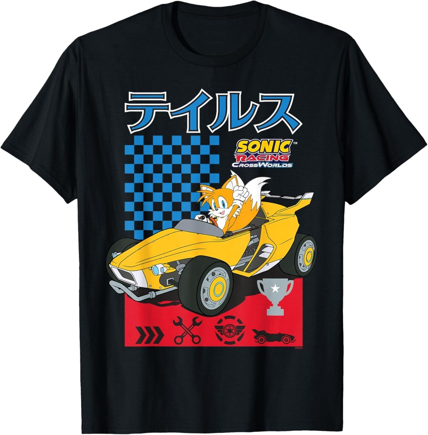 Sonic Racing CrossWorlds Time to Drive Tails T-Shirt L