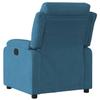 VidaXL Fauteuil Inclinable, Chaise avec Repose-pieds, Siège avec Dossier et Accoudoirs Salon Salle de Séjour, Moderne, Bleu 373510