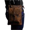 Mens Leather Designe Multifunction Genuine Casual Crossbody Shoulder Messenger Bag Fashion Waist Belt Pack Bag
