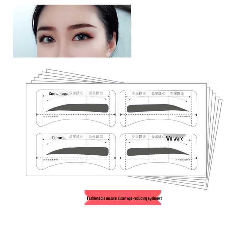 

Celebrity Style Eyebrow Stencil Stickers - Easy Makeup One-Piece Set