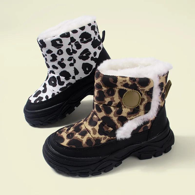 Kids Cotton Boots Winter New Style Girls' Cotton Boots Soft Soled Boys' Cotton Boots Fashion Girls' Shoes Anti Slip Boys' Shoes