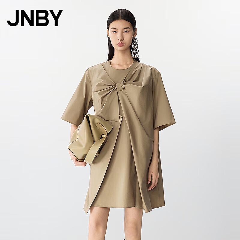 

JNBY 2025 Summer A-Line Short-Sleeve Round-Neck Dress S