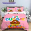 Hey Duggee Pattern Bedding Quilt Set  Home Decoration  Gift (1 * duvet cover + 2 * pillowcase  without core)