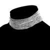Choker Crystal Rhines Necklace Costume Jewelry for Women