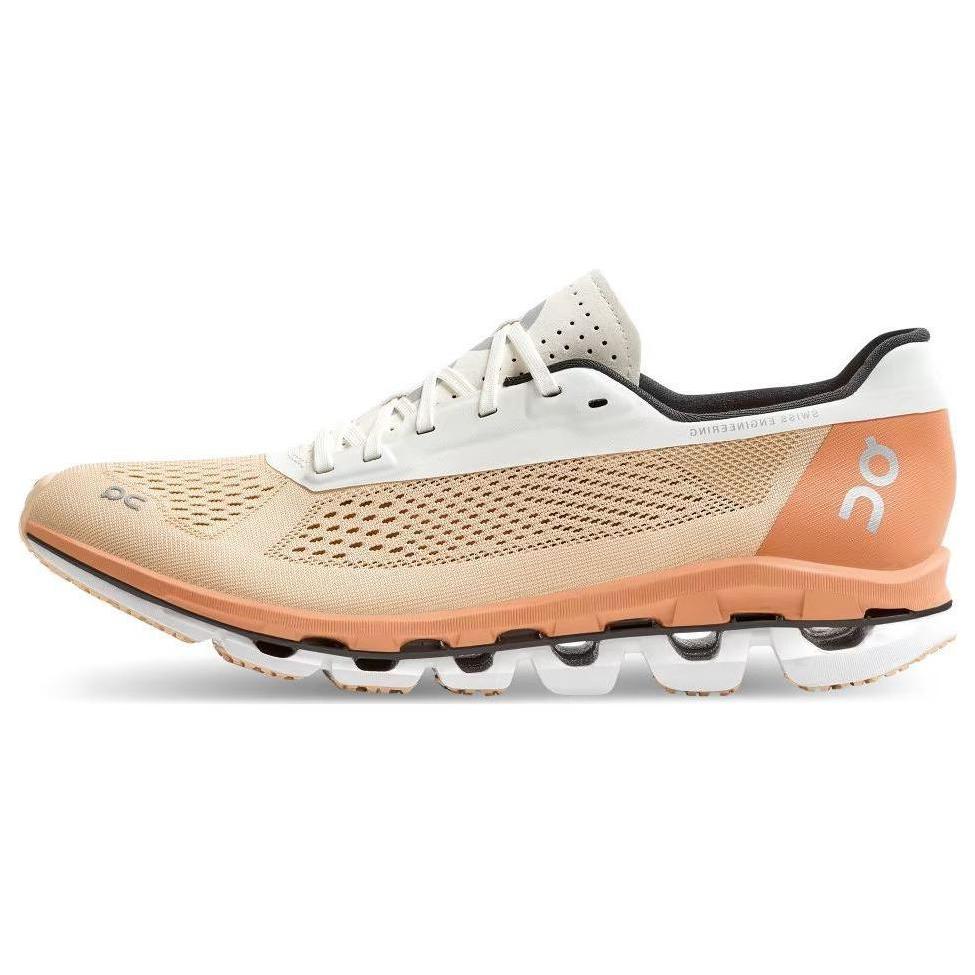 

On Cloudboom Slip Resistant Low top Athletic Shoes Women s White Orange 36.5