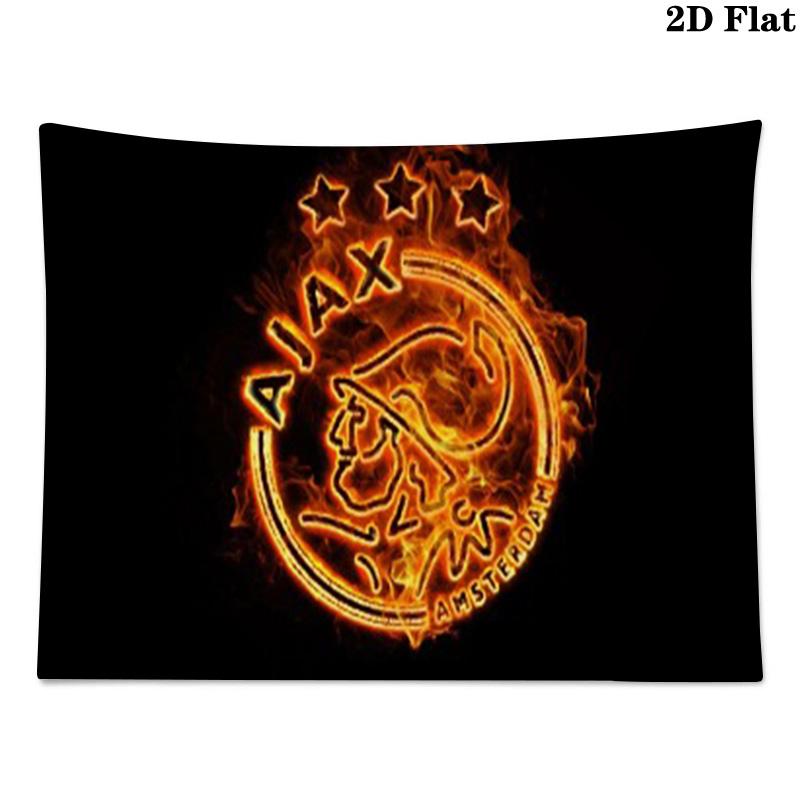 AFC Ajax Logo Wall Tapestry Aesthetic Wall Hanging Printed Fabric Blanket Decorative Tapestries for Bedroom Living Room Home Decor