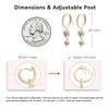 New Cool Woman Lab Grown Diamond Earrings Tassel Hoop Huggie Earrings 925 Sterling Silver Ladies Moissanite Earrings