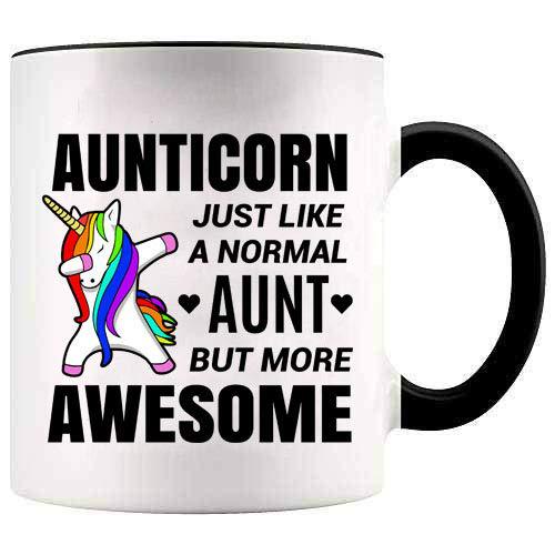 New Unicorn Aunticorn Ceramic Coffee Mug Water Cup Aunt Foreign Trade Unicorn Mug