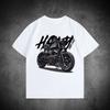 Summer New Large Size Retro Motorcycle Cruise Heavy Locomotive Printed TShirt Mens Windshield Loose Versatile Short Sleeves